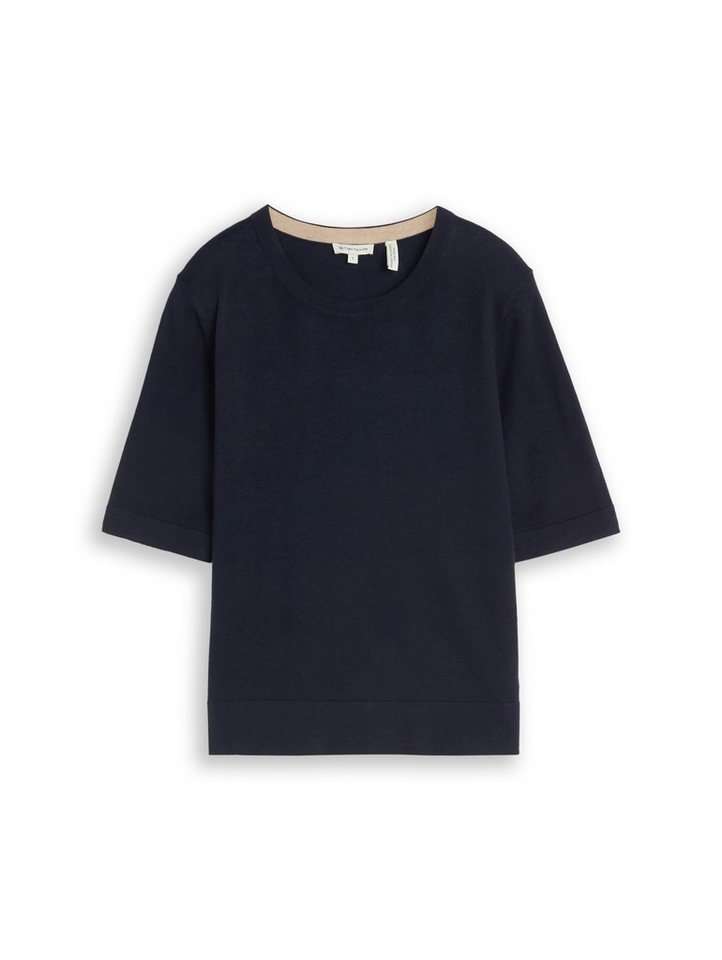TOM TAILOR Strickpullover Sommer-Pulli - Halbarm -mit Viskose und Stretch – Bild 5 von 5