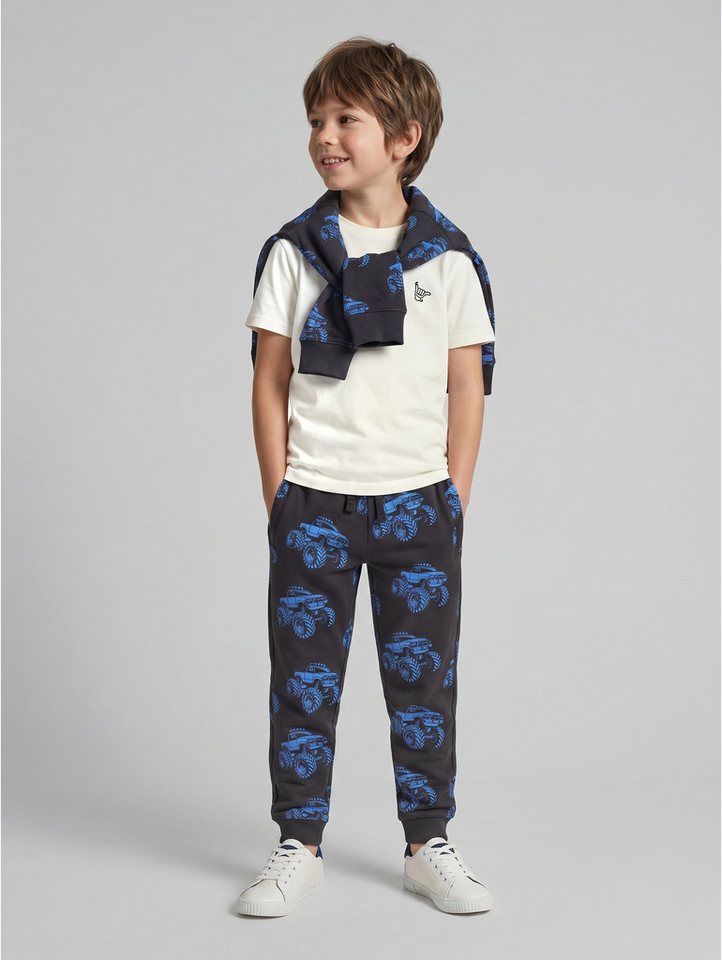 TOM TAILOR Sweathose Hosen & Chino Basic Jogginghose mit Muster – Bild 5 von 5