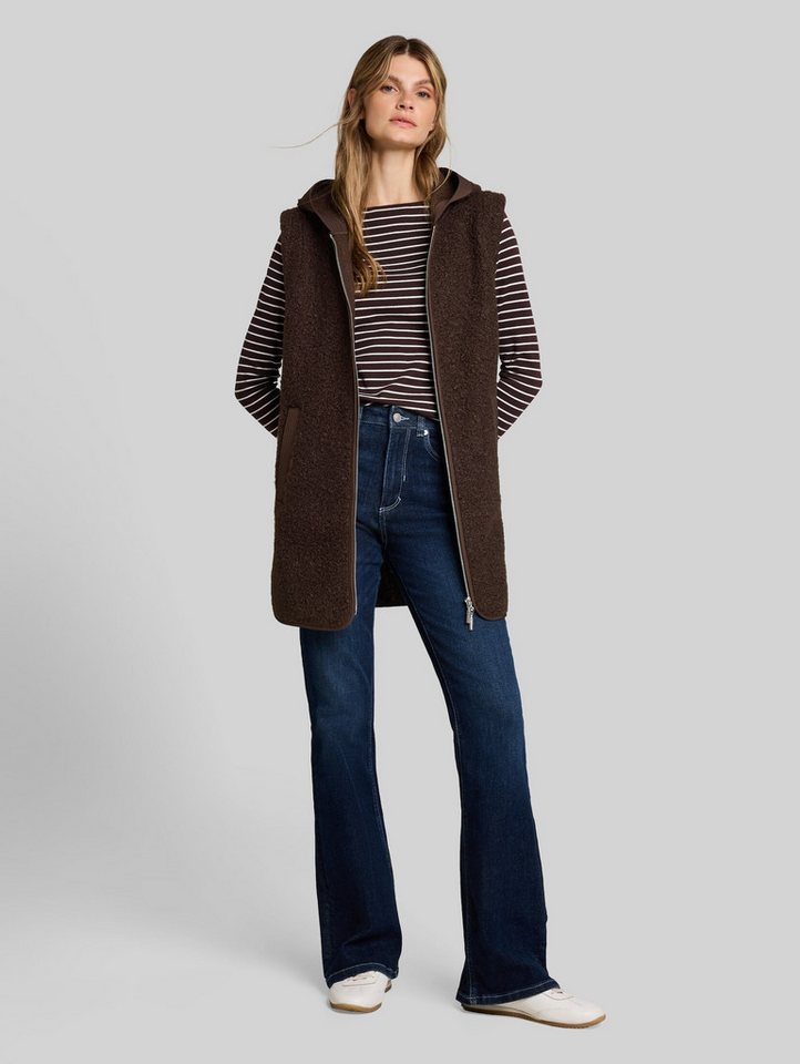TOM TAILOR Sweatjacke Strick & Sweatshirts Longstyle Teddy Weste – Bild 5 von 5