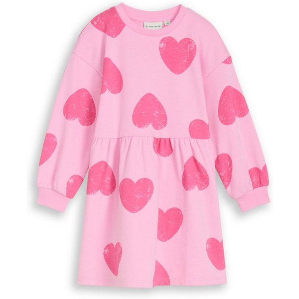 TOM TAILOR Sweatkleid mit All-Over Print