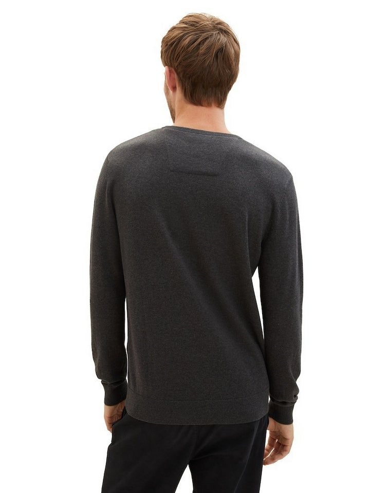 TOM TAILOR Sweatshirt Basic Crew Neck Sweater (1-tlg) – Bild 2 von 3