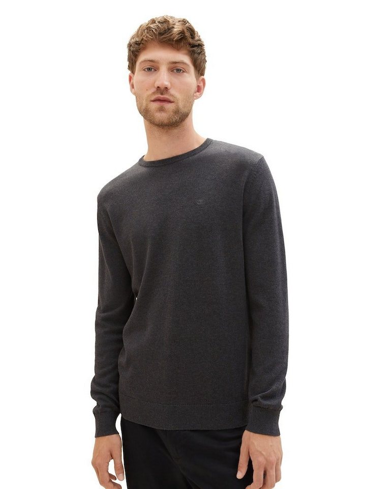 TOM TAILOR Sweatshirt Basic Crew Neck Sweater (1-tlg) – Bild 3 von 3