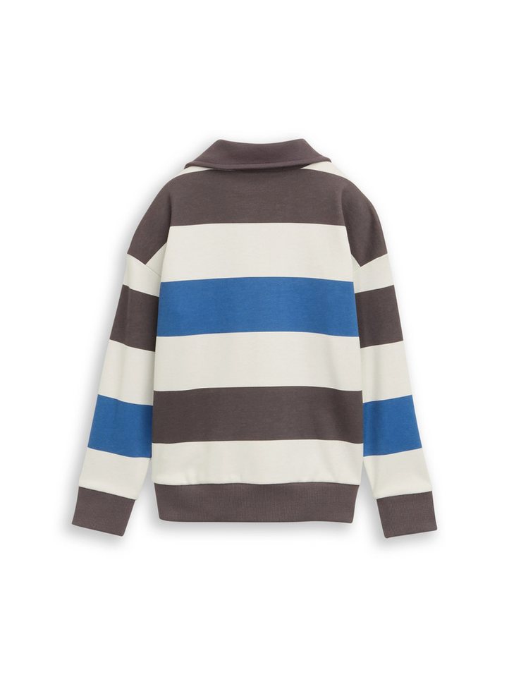 TOM TAILOR Sweatshirt mit Streifen Muster – Bild 3 von 4