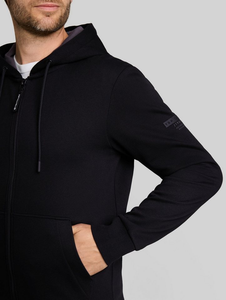 TOM TAILOR Sweatshirt Strick & Sweatshirts Basic Hoodie Sweatjacke – Bild 4 von 5