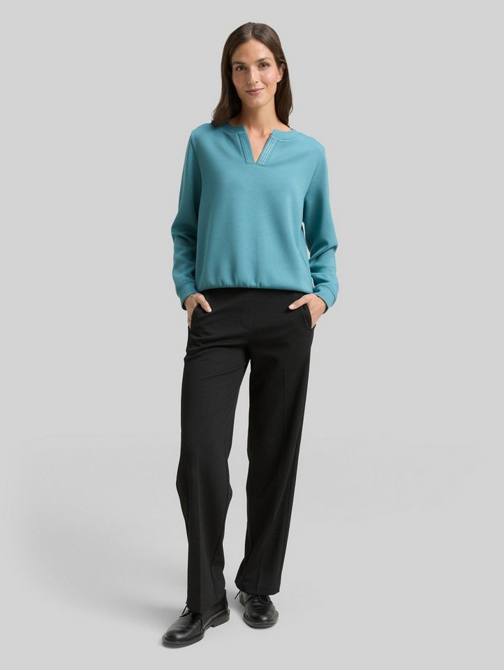 TOM TAILOR Sweatshirt Strick & Sweatshirts Scuba Sweatshirt mit Strasssteinen – Bild 5 von 5