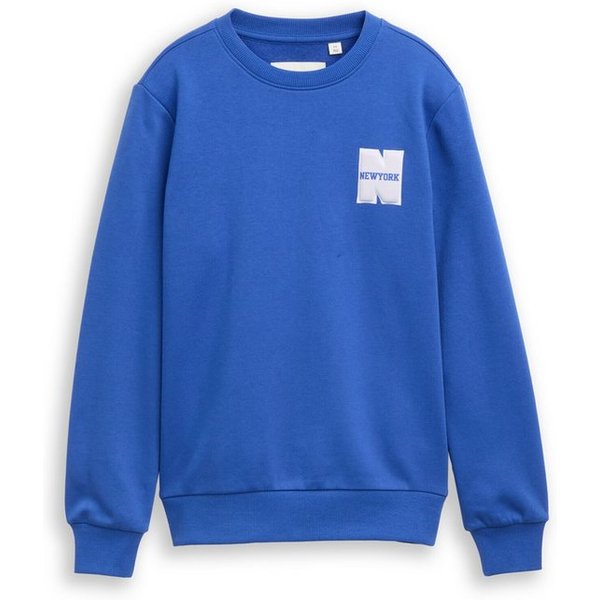 TOM TAILOR Sweatshirt Strick & Sweatshirts Sweatshirt mit Badge-Detail