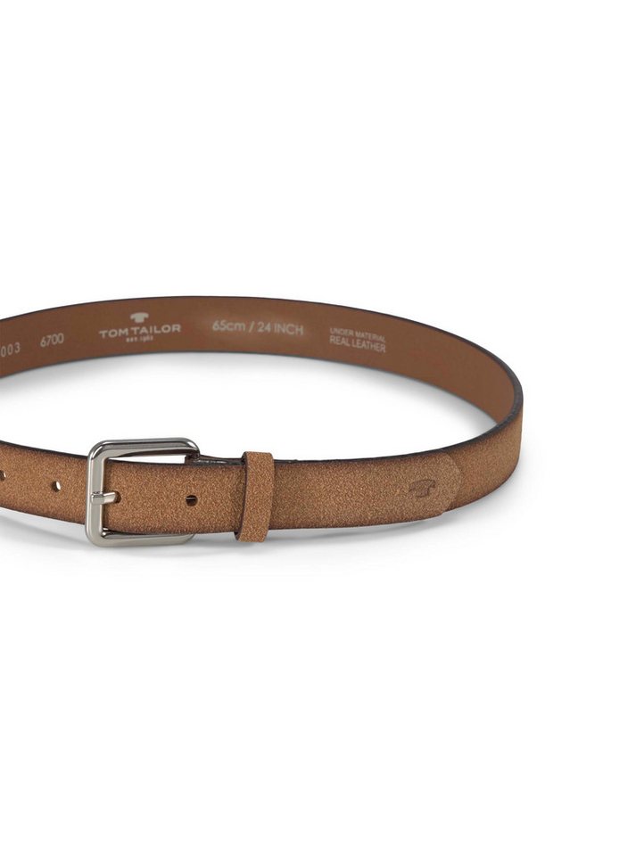 TOM TAILOR Synthetikgürtel TTDAISY 2,5 cm breiter Kinder Gürtel, Mädchen, Veloursleder-Optik – Bild 2 von 2