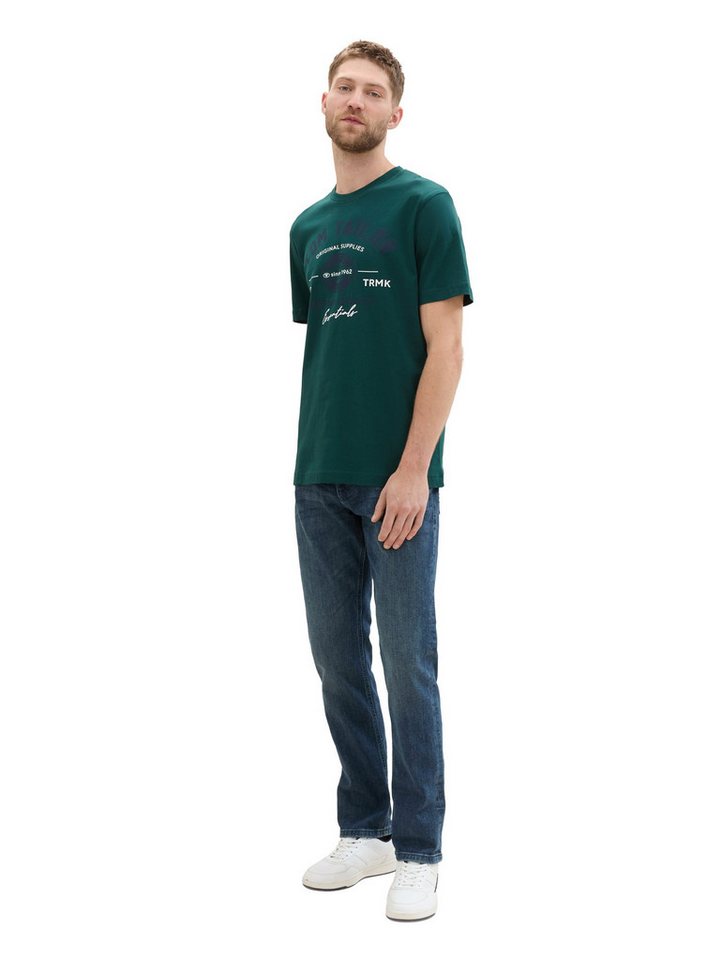TOM TAILOR T-Shirt Regular mit großem Logofrontprint – Bild 5 von 5