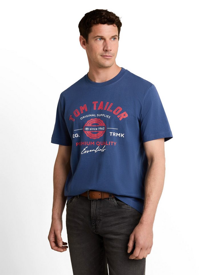 TOM TAILOR T-Shirt Regular mit großem Logofrontprint – Bild 2 von 5