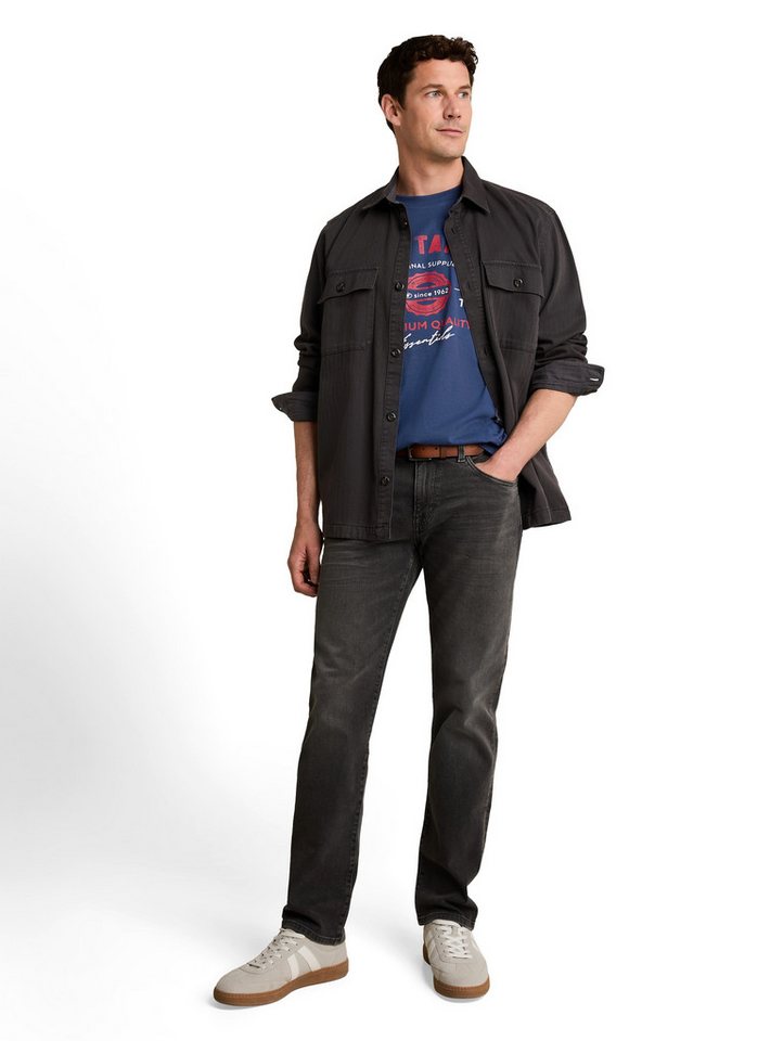 TOM TAILOR T-Shirt Regular mit großem Logofrontprint – Bild 5 von 5