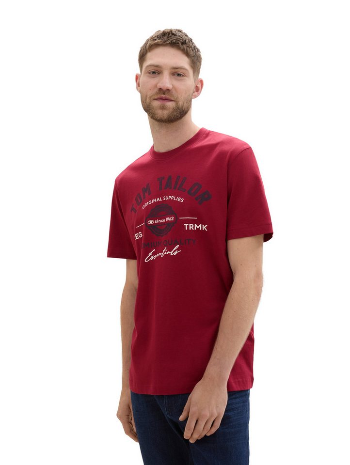 TOM TAILOR T-Shirt Regular mit großem Logofrontprint – Bild 2 von 5