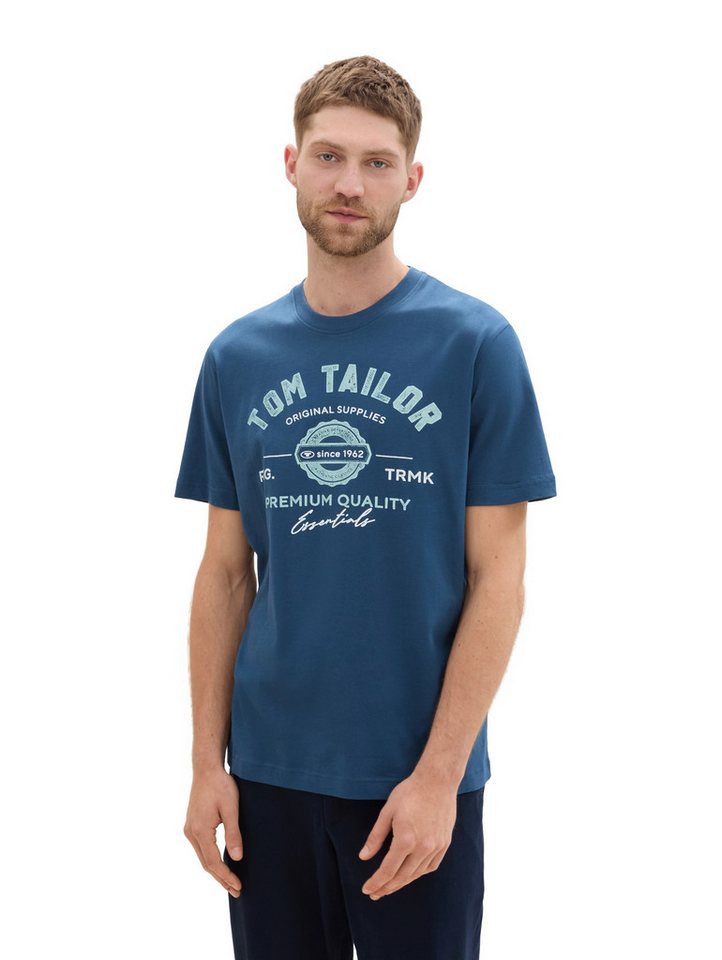 TOM TAILOR T-Shirt Regular mit großem Logofrontprint – Bild 2 von 5