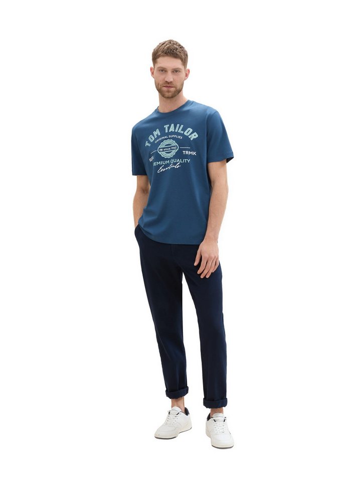 TOM TAILOR T-Shirt Regular mit großem Logofrontprint – Bild 5 von 5