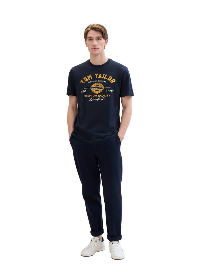 TOM TAILOR T-Shirt Regular mit großem Logofrontprint – Bild 5 von 5