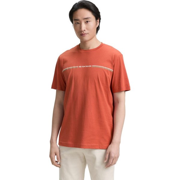TOM TAILOR T-Shirt mit Logofrontprint