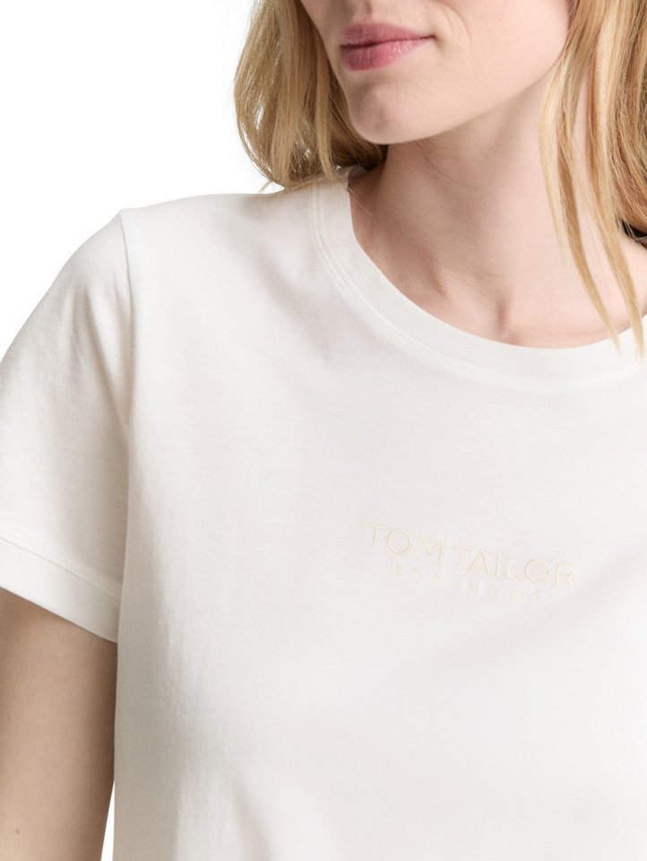 TOM TAILOR T-Shirt (Packung, 2-tlg) mit Logo Schriftzug – Bild 4 von 5