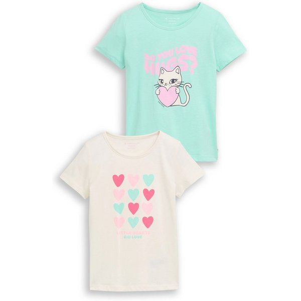TOM TAILOR T-Shirt (Packung, 2-tlg) im 2er Pack