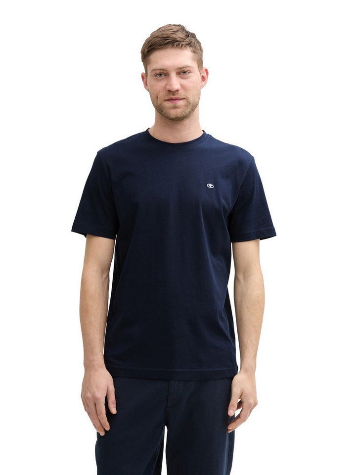 TOM TAILOR T-Shirt Regular (Packung, 3-tlg) 3er Pack mit Logo-Stickerei – Bild 2 von 5
