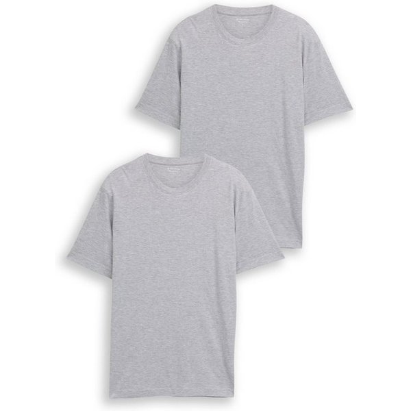 TOM TAILOR T-Shirt Regular (Packung, 2-tlg) mit Logo Print