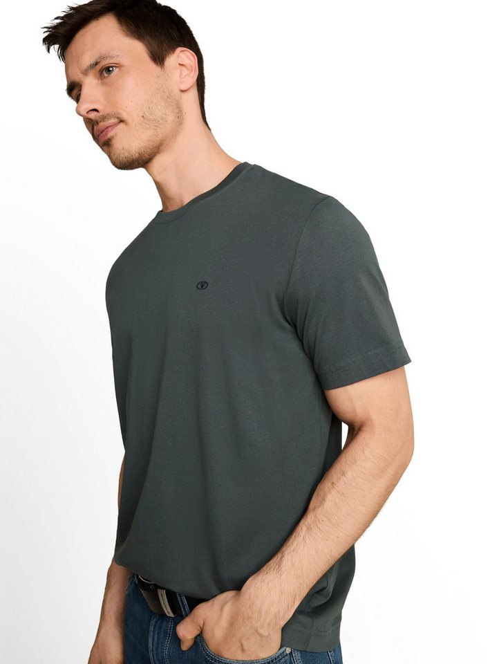 TOM TAILOR T-Shirt Regular (Packung, 3-tlg) 3er Pack mit Logo-Stickerei – Bild 4 von 5