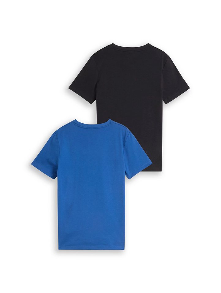 TOM TAILOR T-Shirt (Packung, 2-tlg) 2er Pack mit Print – Bild 3 von 4