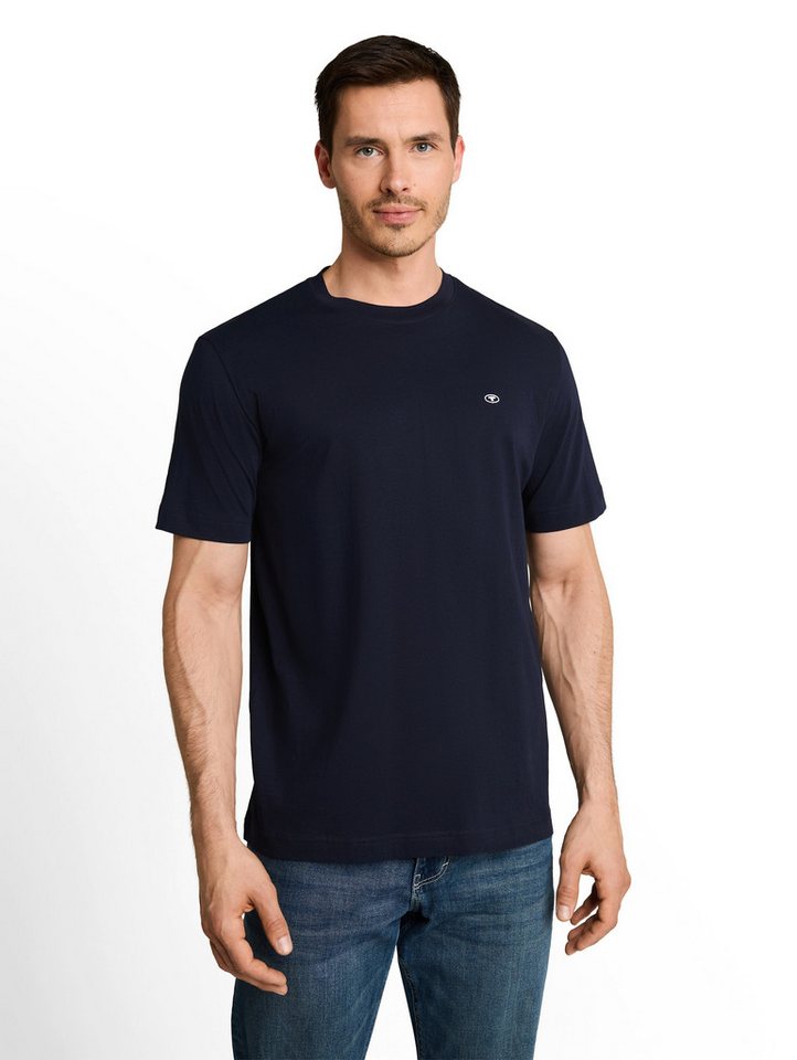TOM TAILOR T-Shirt Regular (Packung, 3-tlg) 3er Pack mit Logo-Stickerei – Bild 2 von 5