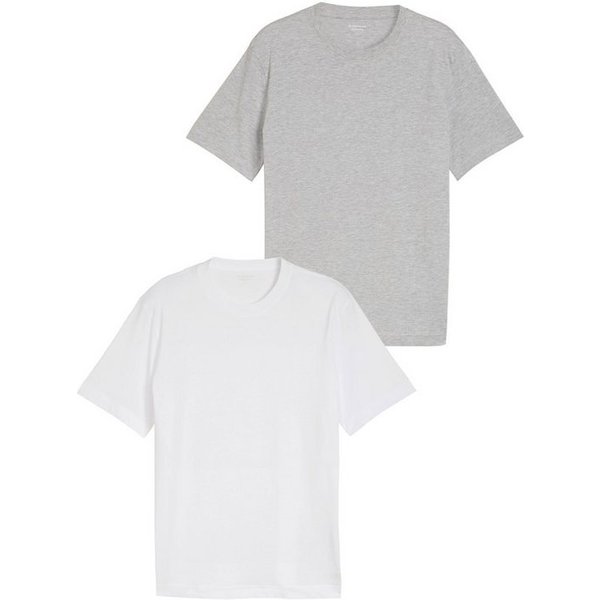 TOM TAILOR T-Shirt Regular (Packung, 2-tlg) mit Logo Print