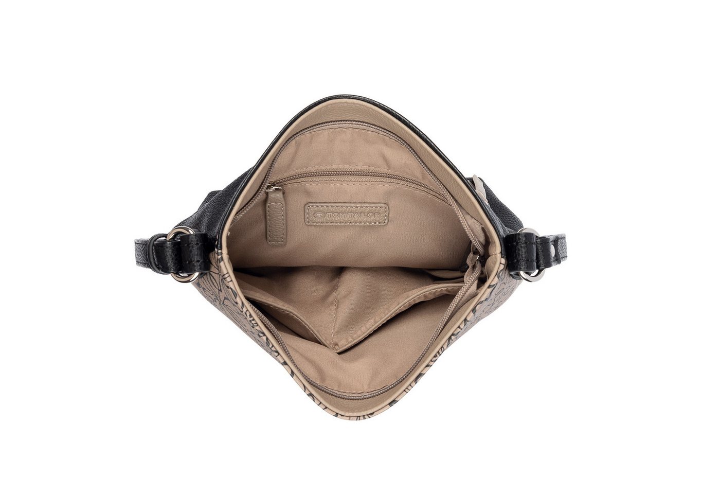 TOM TAILOR Umhängetasche Ellen, Damen Schultertasche, mit hochglänzendem Reißverschluss-Eyecatcher – Bild 4 von 5