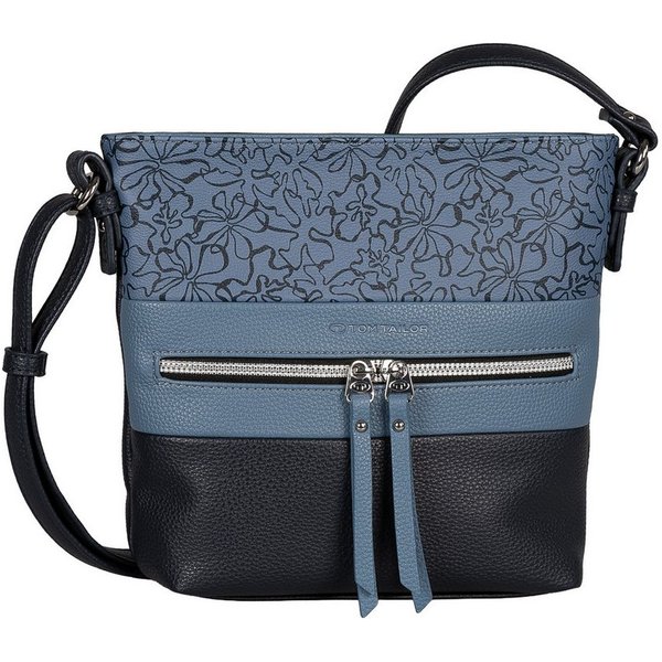 TOM TAILOR Umhängetasche Ellen, Damen Schultertasche, mit hochglänzendem Reißverschluss-Eyecatcher
