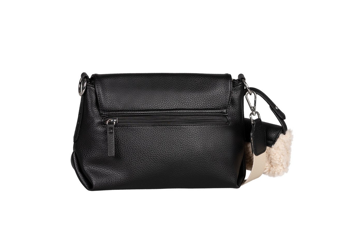 TOM TAILOR Umhängetasche Fania (Set, Süßer Fellanhänger), Damen Schultertasche mit Fellimitat-Anhänger – Bild 3 von 5