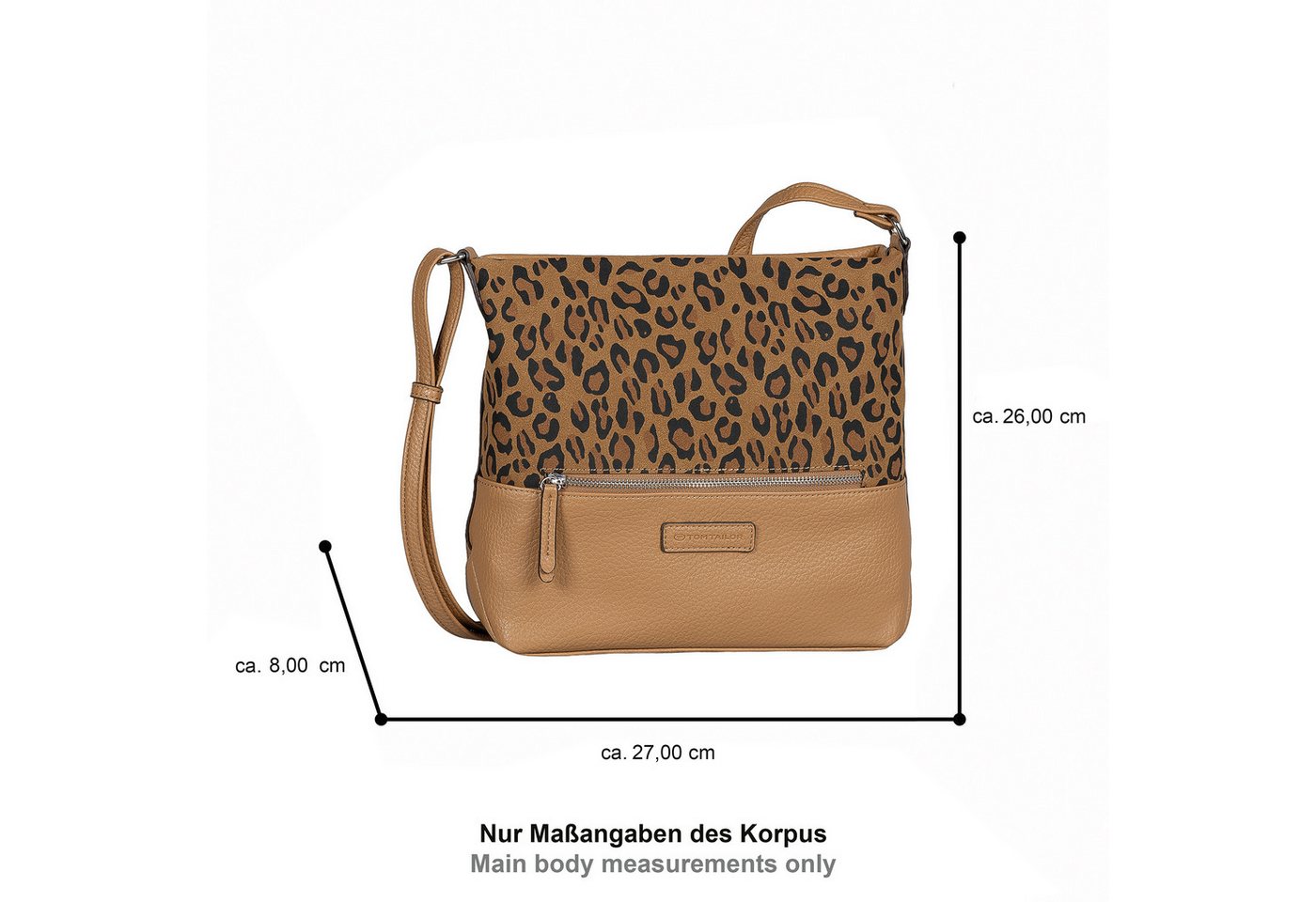 TOM TAILOR Umhängetasche Gia, Damen Schultertasche, in sehr weicher Haptik – Bild 5 von 5