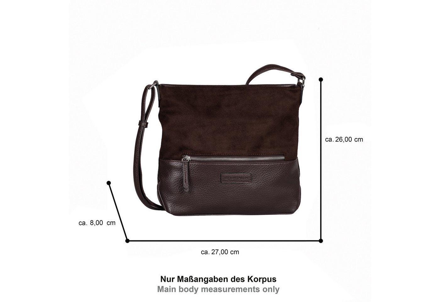 TOM TAILOR Umhängetasche Gia, Damen Schultertasche, in sehr weicher Haptik – Bild 5 von 5