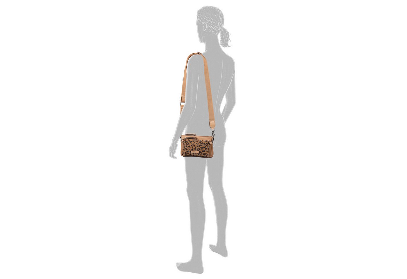 TOM TAILOR Umhängetasche Jamila (Set, Abnehmbare Vortasche wird mit Schultergurt zur kleinen Umhängetasche), moderne 2-in-1 Tasche mit Vortasche auch als Umhäng – Bild 3 von 5