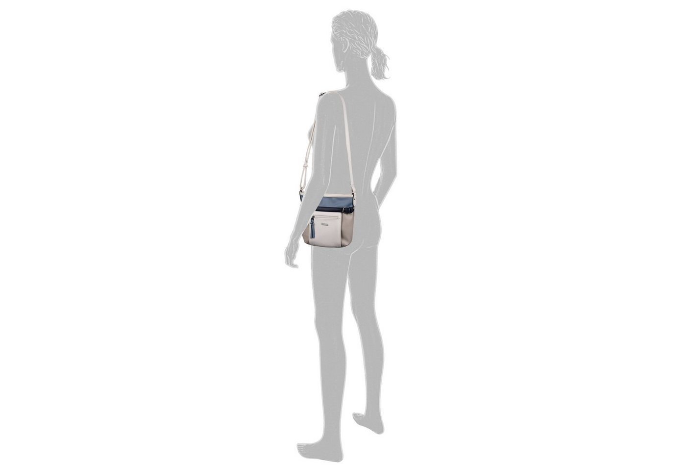 TOM TAILOR Umhängetasche Juna, Damen Handtasche, Schultertasche mit glänzenden Metall-Accessoires – Bild 2 von 5