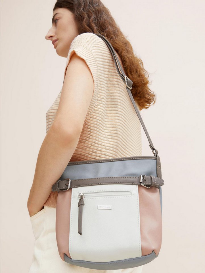 TOM TAILOR Umhängetasche Juna, Damen Handtasche, Schultertasche mit glänzenden Metall-Accessoires – Bild 5 von 5
