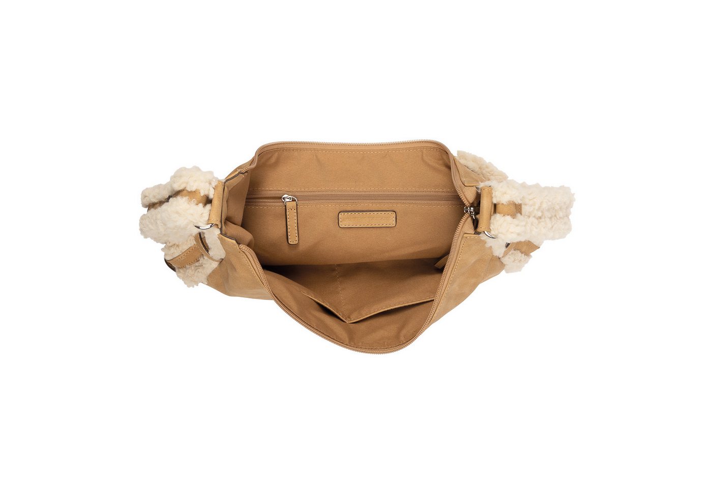 TOM TAILOR Umhängetasche Neela, Damen Schlutertasche mit kuscheligem Fellimitat am Schulterriemen – Bild 5 von 5
