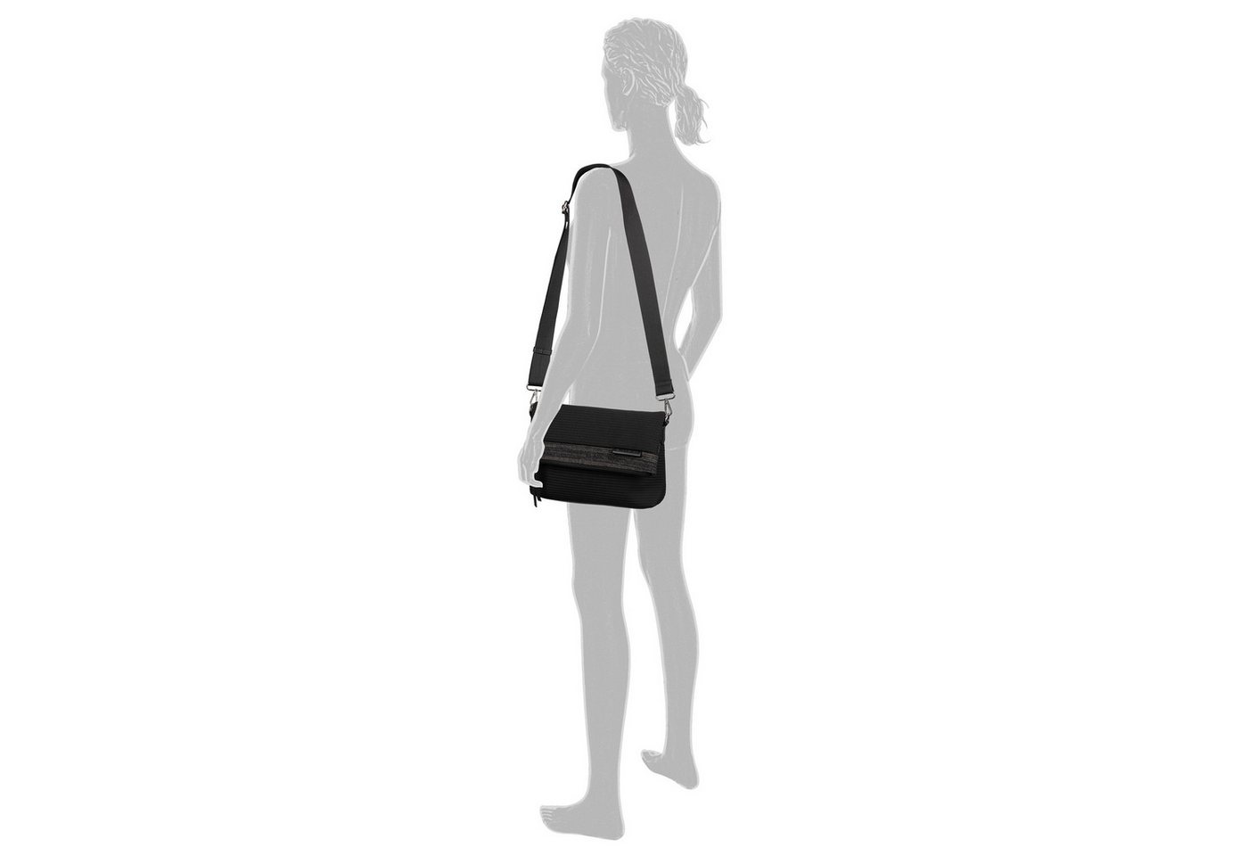 TOM TAILOR Umhängetasche Vesna, Damen Schultertasche aus sportivem Funktionsstrick in casual Shapes – Bild 2 von 5