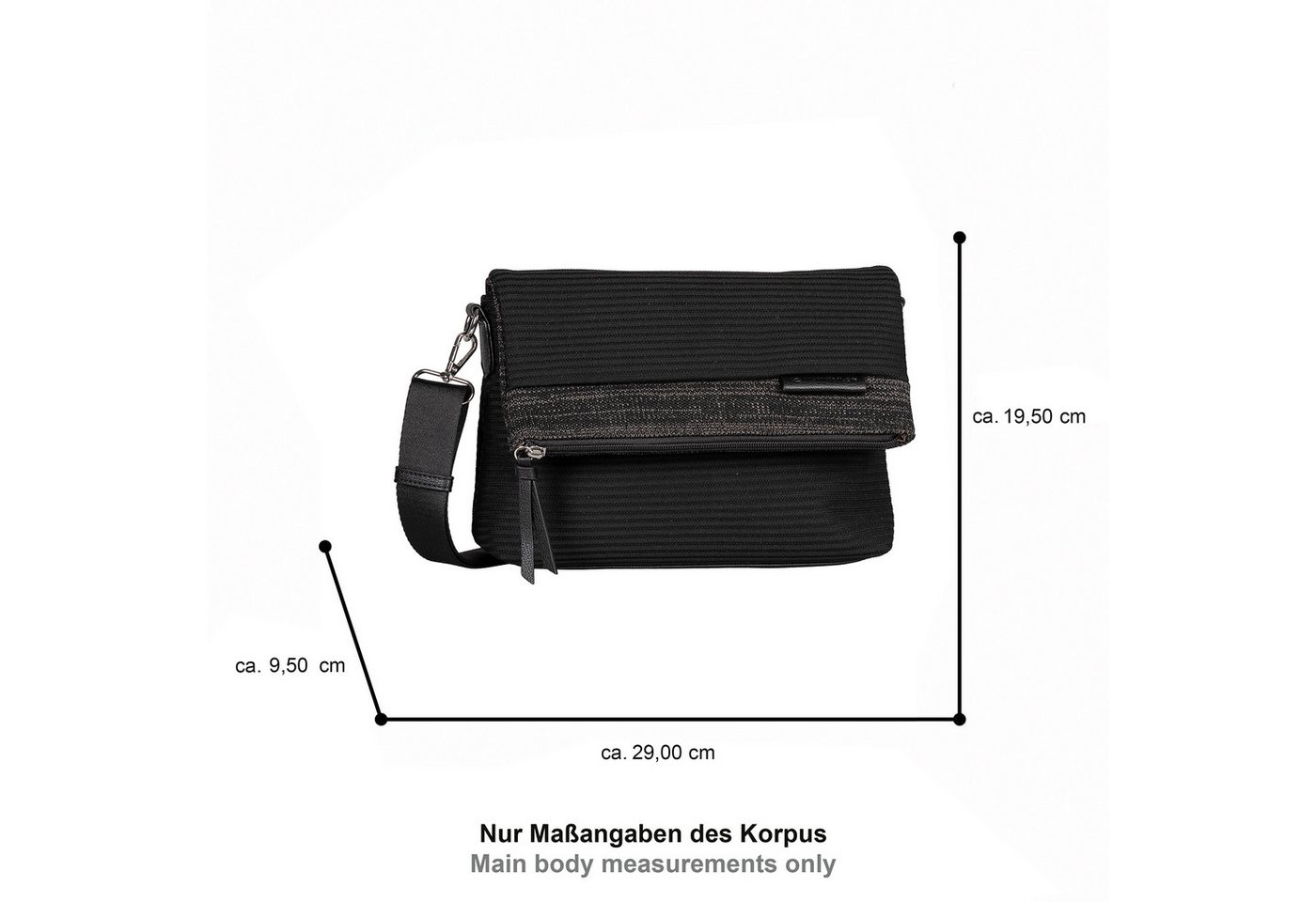 TOM TAILOR Umhängetasche Vesna, Damen Schultertasche aus sportivem Funktionsstrick in casual Shapes – Bild 5 von 5