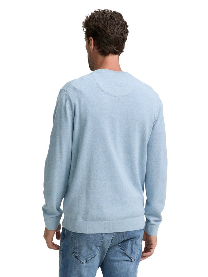 TOM TAILOR V-Ausschnitt-Pullover mit kleiner Logo-Stickerei – Bild 2 von 5