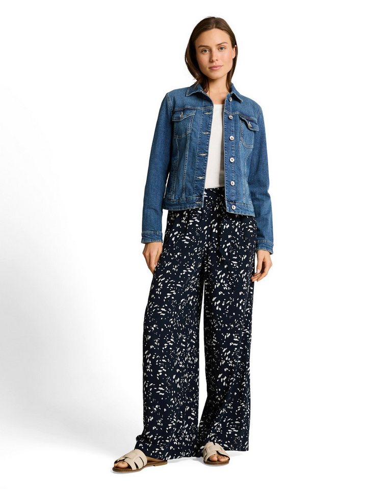 TOM TAILOR Webhose mit Allover-Muster/weites Bein – Bild 3 von 5