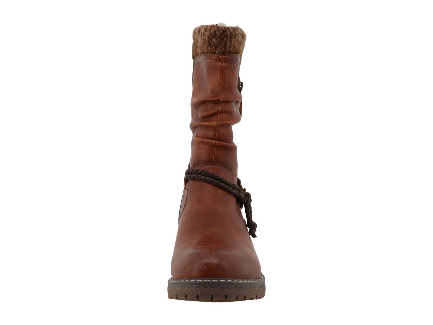 TOM TAILOR Winterstiefel Blockabsatz, Langschaftstiefel mit wasserabweisender TEX-Ausstattung – Bild 4 von 5