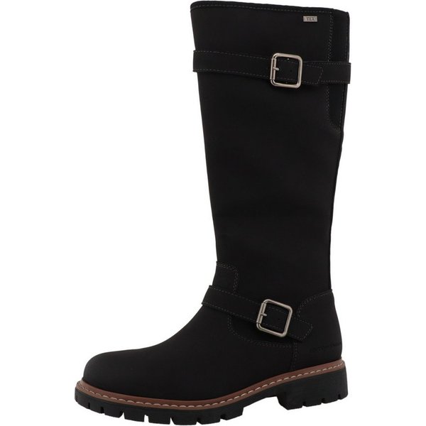 TOM TAILOR Winterstiefel Blockabsatz, Winterboots mit modischer Zierschnalle