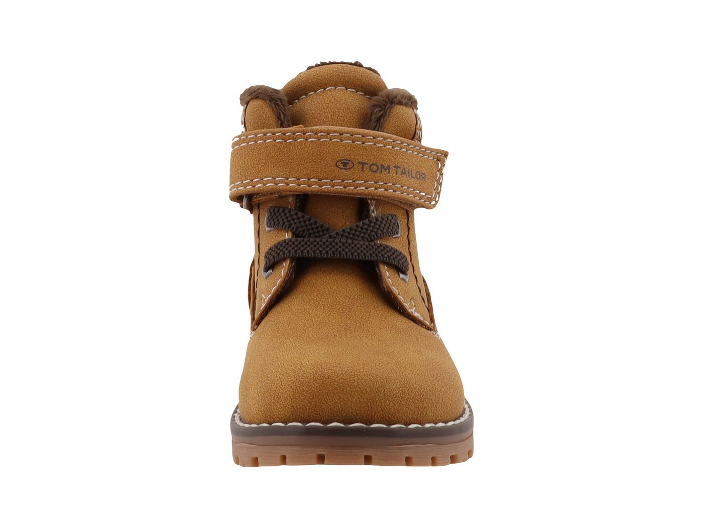 TOM TAILOR Winterstiefelette Klettboots, Schnürboots mit Kontrastbesatz – Bild 4 von 5