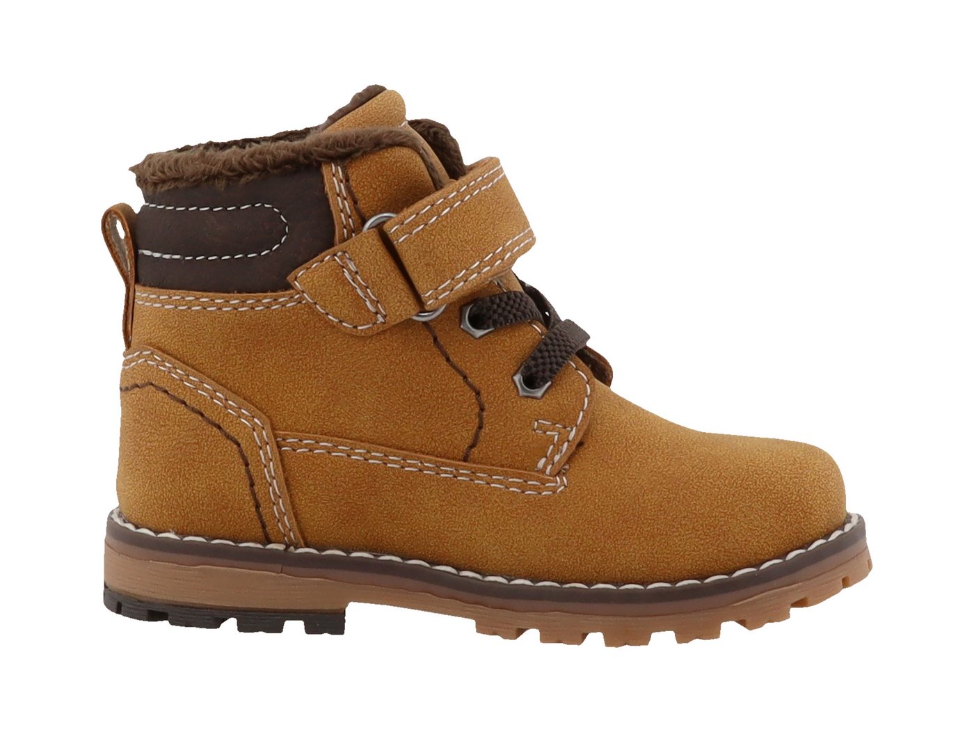 TOM TAILOR Winterstiefelette Klettboots, Schnürboots mit Kontrastbesatz – Bild 5 von 5