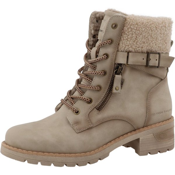 TOM TAILOR Winterstiefelette Stiefelette, Winterboots mit Blockabsatz