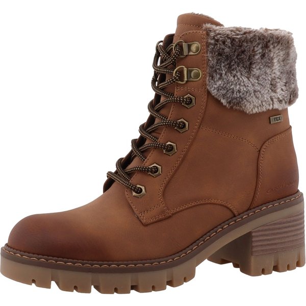 TOM TAILOR Winterstiefelette Workerboots, Plateaustiefelette mit Blockabsatz