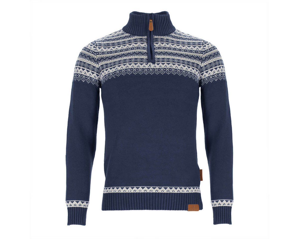 tomBrook Norwegerpullover Herren Troyer Norweger-Strick-Muster - Strickpullover Troyer-Kragen Pullover aus Baumwolle - atmungsaktiv, hautfreundlich & pflegeleic – Bild 4 von 5