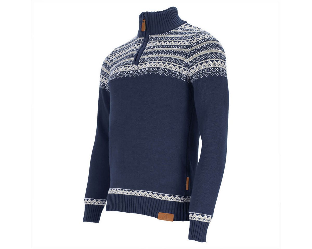 tomBrook Norwegerpullover Herren Troyer Norweger-Strick-Muster - Strickpullover Troyer-Kragen Pullover aus Baumwolle - atmungsaktiv, hautfreundlich & pflegeleic – Bild 5 von 5