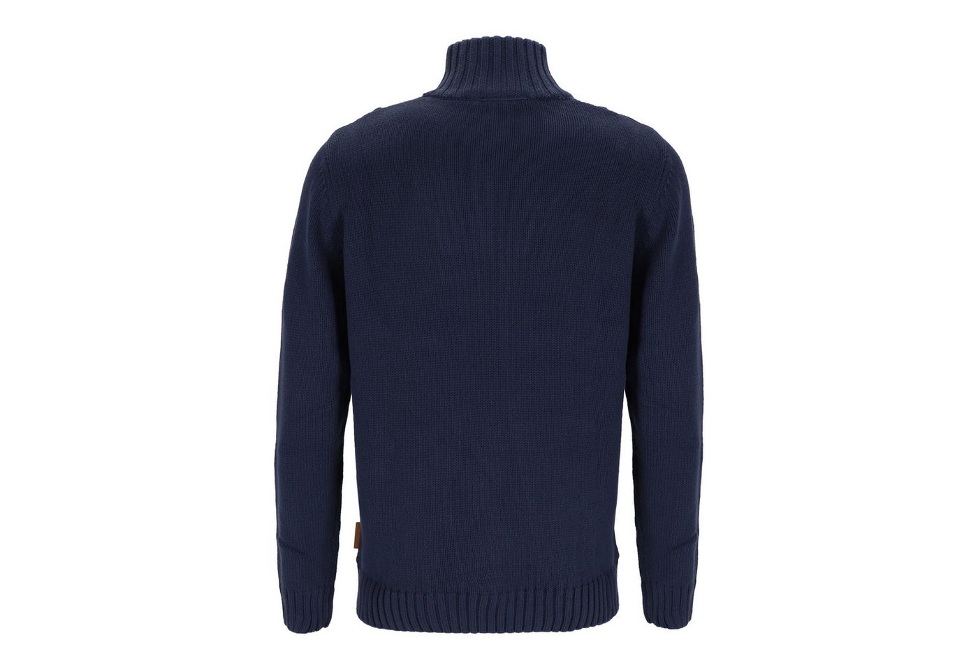 tomBrook Troyer TB-80706 Herren Strickpullover Uni - Pullover mit Stehkragen und Reißverschluss – Bild 5 von 5