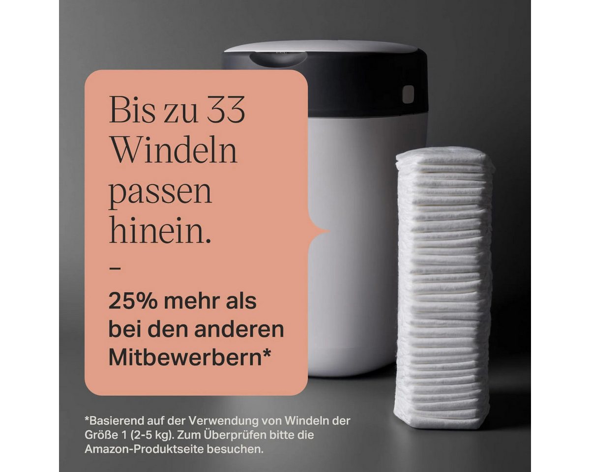 Tommee Tippee Windeleimer Twist and Click Advanced Windeleimer Weiß mit 2 Nachfüllkassetten – Bild 3 von 5